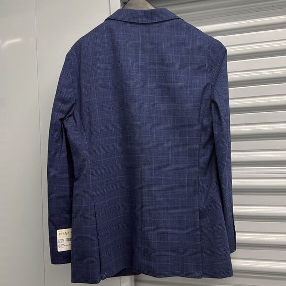 Jos A Bank Mens Size 40R Blazer Madras Patchwork Blue Plaid  Sport Coat - Picture 8 of 11